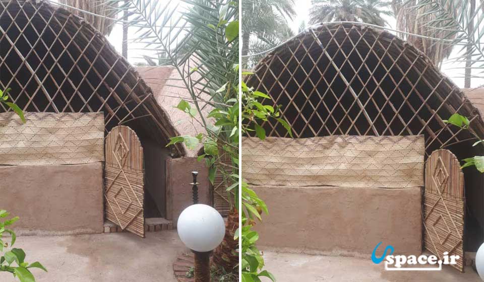 نمای بیرونی اتاق های سنتی اقامتگاه بوم گردی بابا علی - شهداد